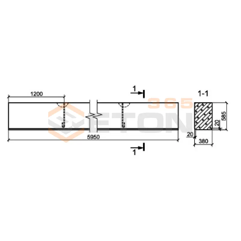 Балки обвязочные ГОСТ 24893-2016 БОП 38 (ГОСТ 24893-2016)