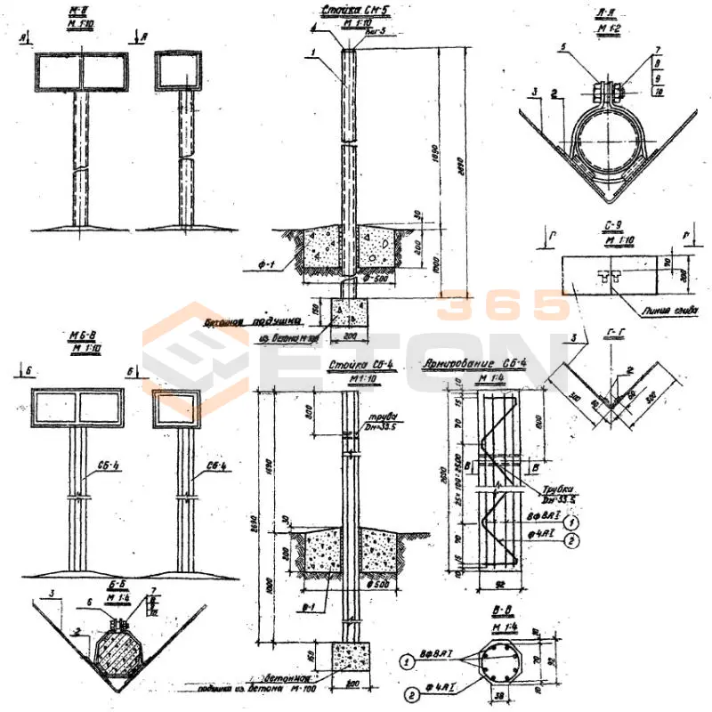 Стойки Серия 3.503-8/74 СБ 4 (3.503-8/74)