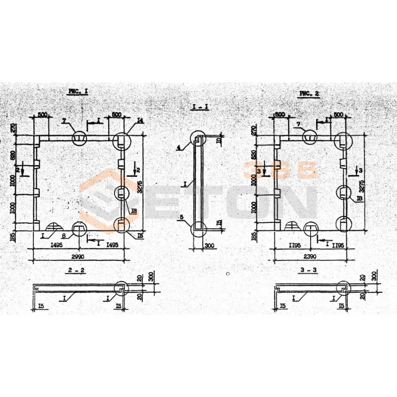 Панели наружных стен Серия 1.090.1-2с ПС 24-33-3 пс9 (1.090.1-2с)