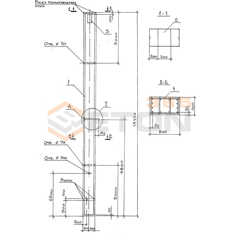 Колонны Серия 1.420.1-32 2КО 8-60(84)-5