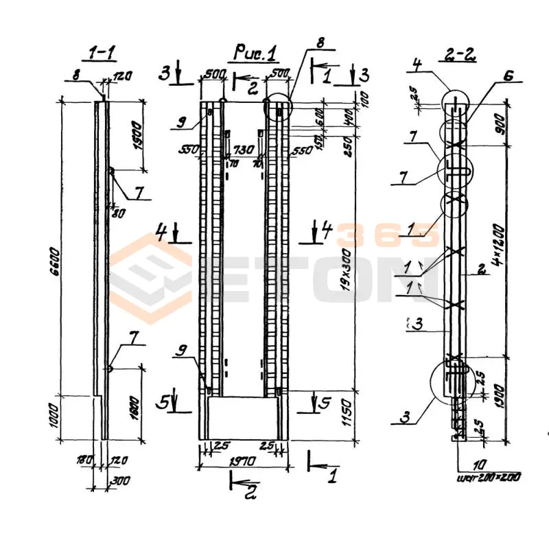 Панели стеновые Серия 3.902.1-12 3ПС 66-6 к