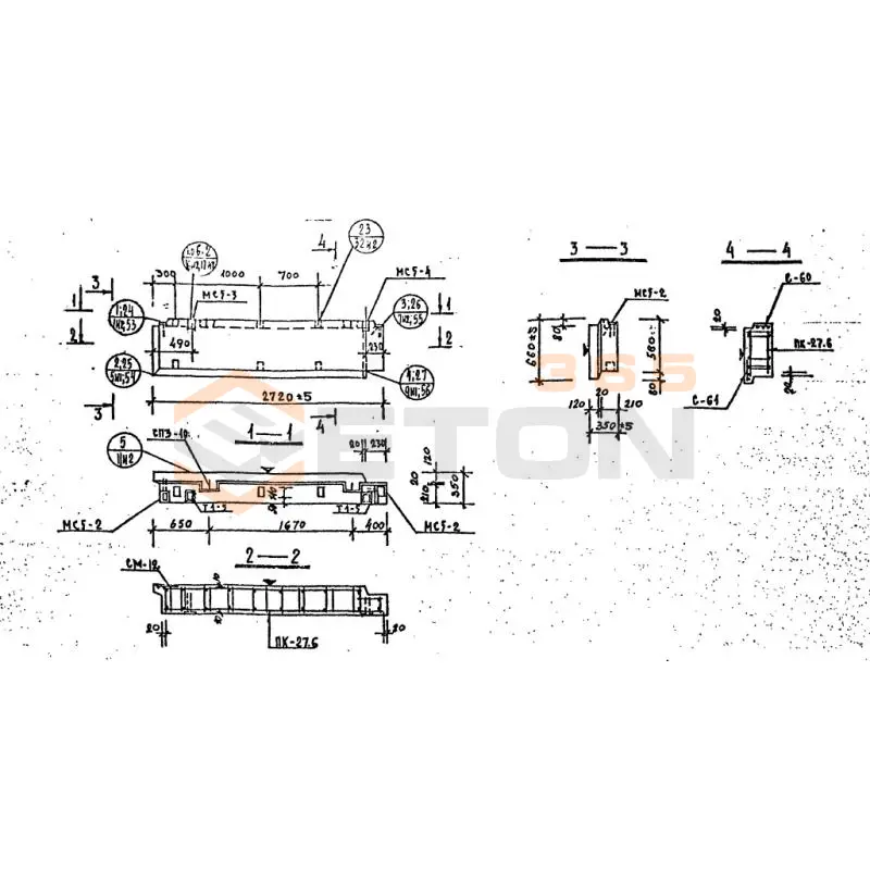 Панели наружных стен Серия 1.232 КЛ-2 НР 2-27-6-35 (1.232 КЛ-2)