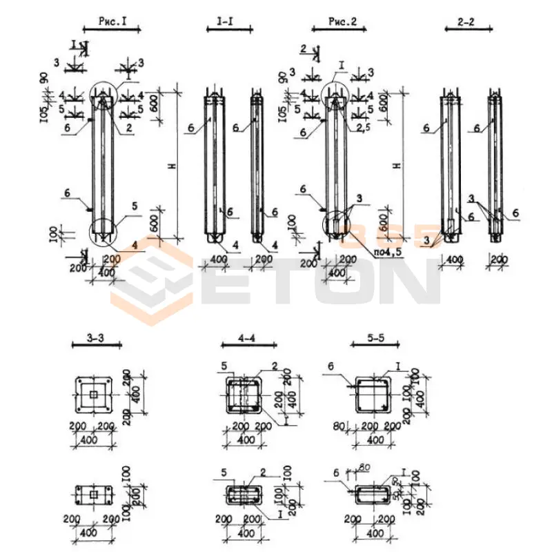 Колонны Серия КУБ 2,5 4,4КВ 1,20-25