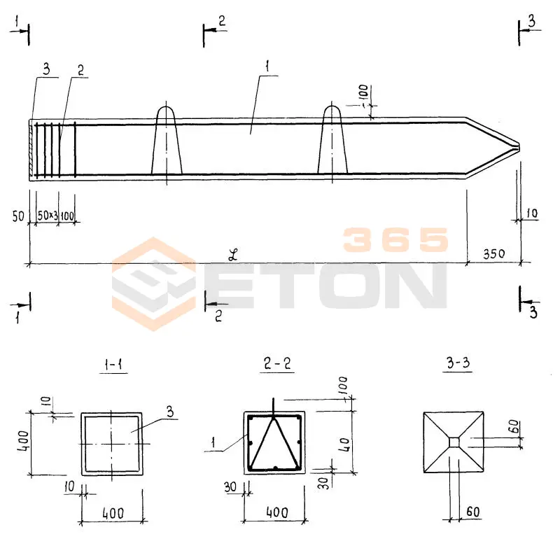 Сваи-колонны Серия 3.015-5/86 С 11-40 тк4 (3.015-5/86)