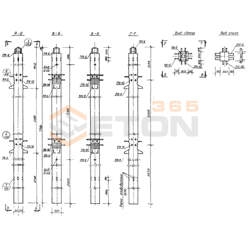 Колонны Серия ИИС 04-2 СКВ 2-20-75-3 (ИИС 04-2)