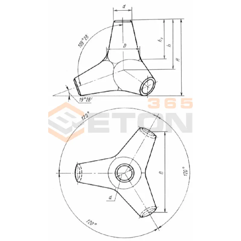 Тетраподы для берегозащитных и оградительных сооружений ГОСТ 20425-75 Т 7,8