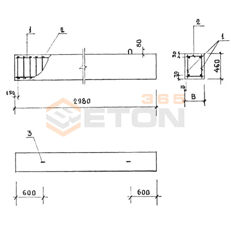 Балки цокольные Серия 1.220.1-2 БЦ 30-4,6-3,0