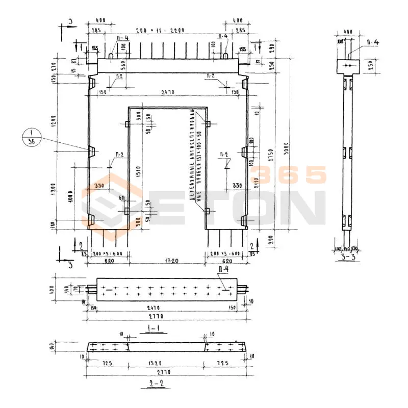 Диафрагмы жесткости Серия ИИ 04-6 Д 2-28-33 п (ИИ 04-6)