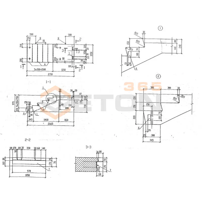 Лестничные марши Серия КУБ 2,5 ЛМ 9,5-10,5