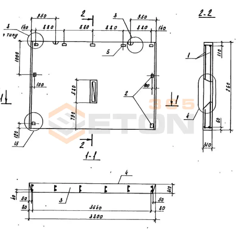 Панели парапетные Серия 1.100.1-7 1НЧ 38-26-31-50 л