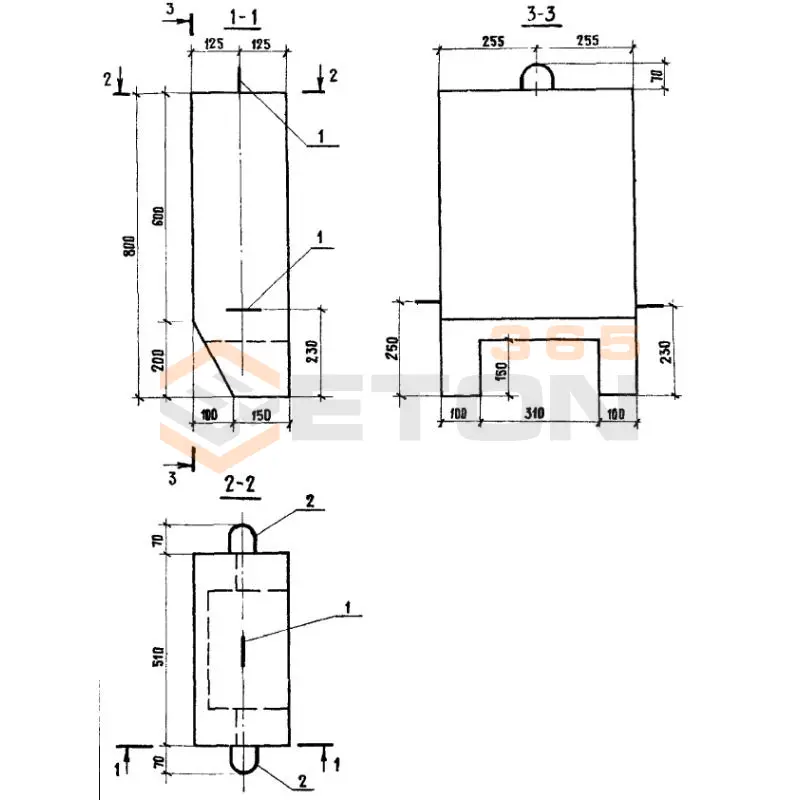 Блоки упора Серия 3.503.1-66 Б 9