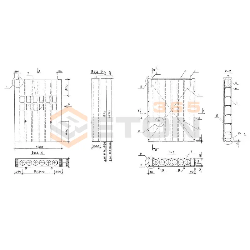 Блоки вентиляционные Серия 1.034.1-1/90 В 33-15-26