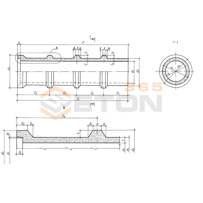 Трубы безнапорные ребристые Серия 3.820.1-81.94 ТР 80-35-2 (3.820.1-81.94)