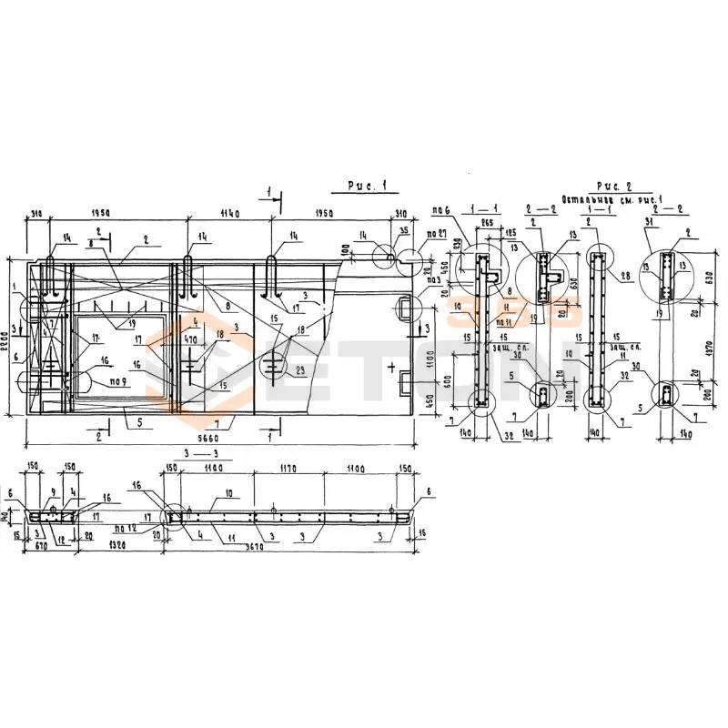 Диафрагмы жесткости Серия 1.220.1-3м ДПК 57-22 л (1.220.1-3м)