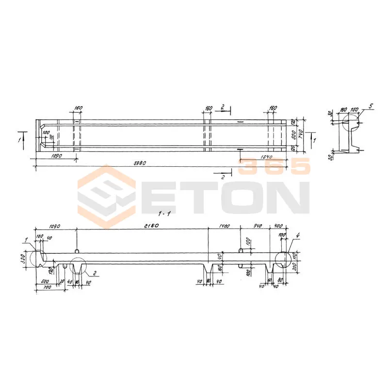 Панели кровельные Серия 1.100.1-7 ПК 60-7,5-14 АIV