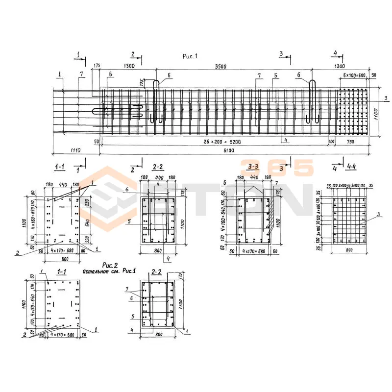 Блоки стоек Серия 3.503.1-90 2СП 6-74-2