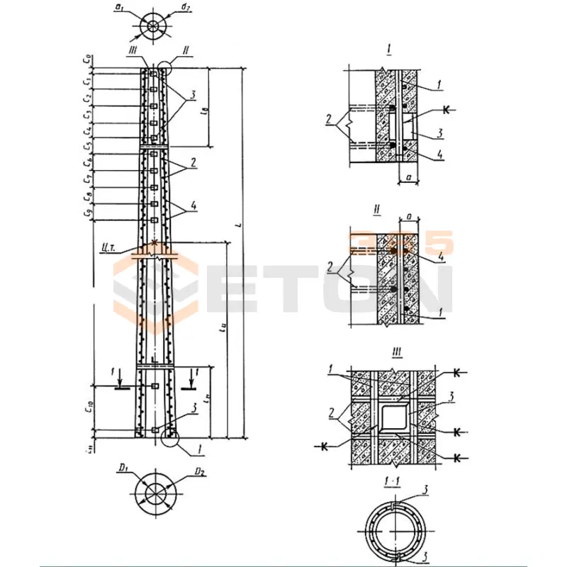 Стойки СК ГОСТ 22687-85 ( 3.407.1-152 ) СК 22,1-1,0