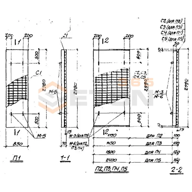 Плиты перекрытия П Серия ИС 01-04 П 4 л