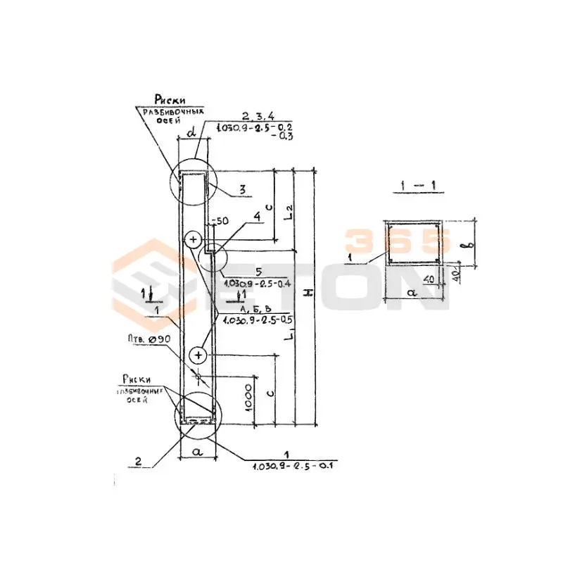Колонны Серия 1.030.9-2 КБ 55-2