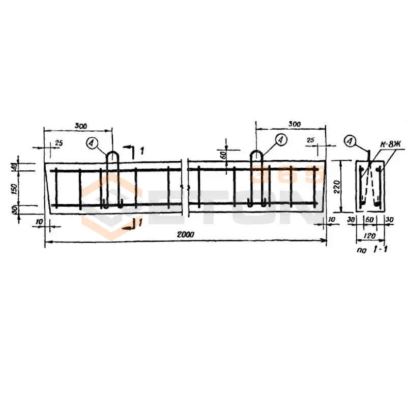 Перемычки Серия ИИ 01-02 ЖБ 3 (ИИ 01-02)