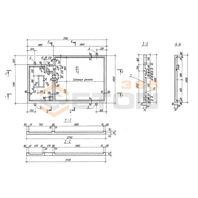 Поддоны Серия 1.100.1-7 ПС 27-16-1