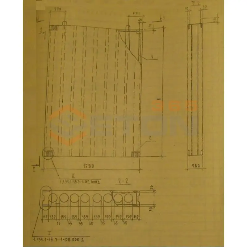 Блоки вентиляционные Серия 1.134.1-15 БВ 18-33-28-15 т