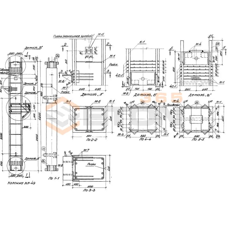 Колонны Серия МПЗ 01-01 КЛ 49 (МПЗ 01-01)