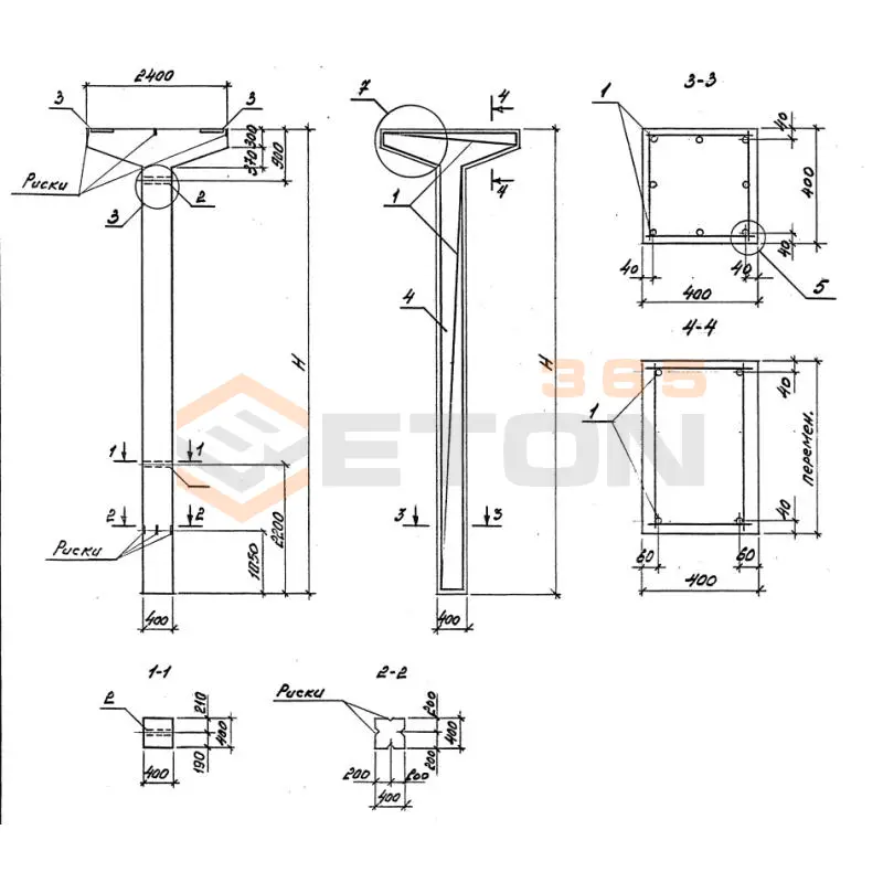 Колонны Серия 3.015-2/77 К 15-4 (3.015-2/77)