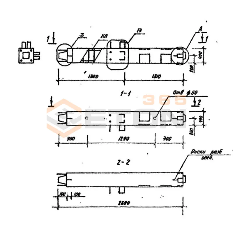 Колонны Серия 1.020.1-6сп 5КН 20-27-5-1 сп (1.020.1-6сп)