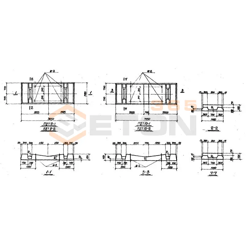 Плиты днища серия ИС 01-05 ( НК 029-23:39 ) ПДТ 10-1