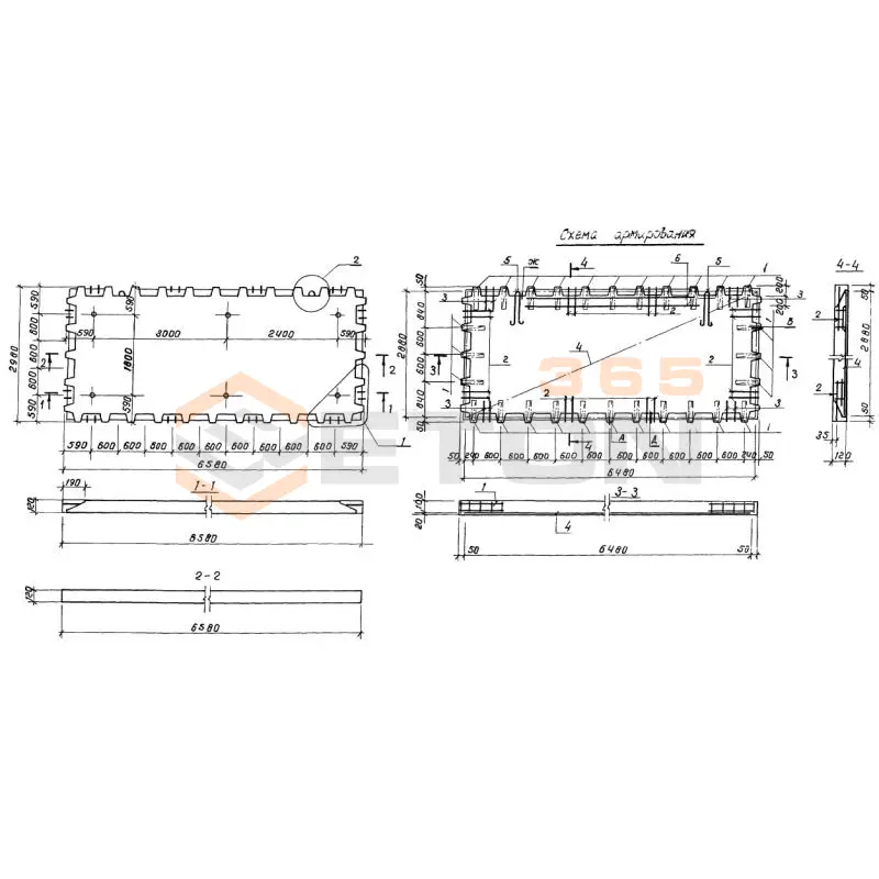 Плиты перекрытия Серия 1.143.1-9с 1П 30-66-3 с (1.143.1-9с)
