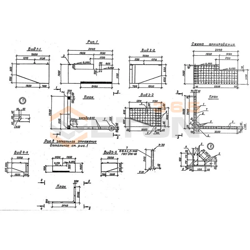 Блоки шкафных стенок Серия 3.503.1-79 БШ 34-3-4