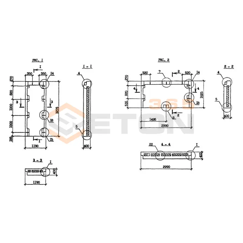 Панели наружных стен Серия 1.090.1-2с ПС 30-16-4 птс (1.090.1-2с)