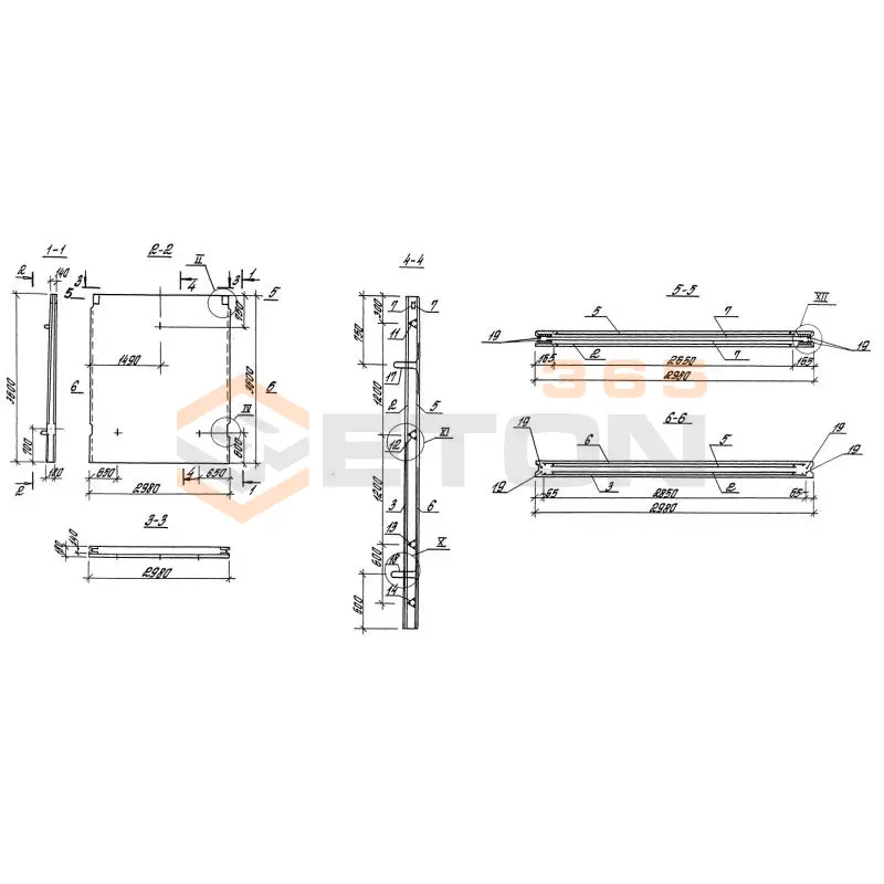 Панели стеновые плоские Серия 3.900.1-10 ПС 2-36 к