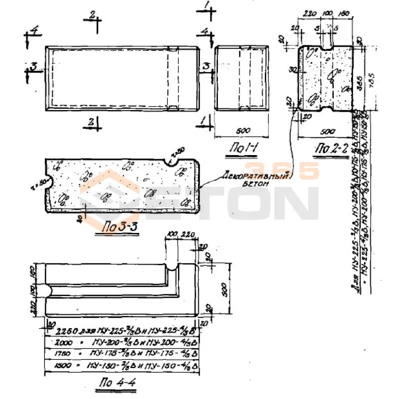 Блоки наружные угловые Серия СТ 02-01 НУ 175-2/3 В (СТ 02-01)