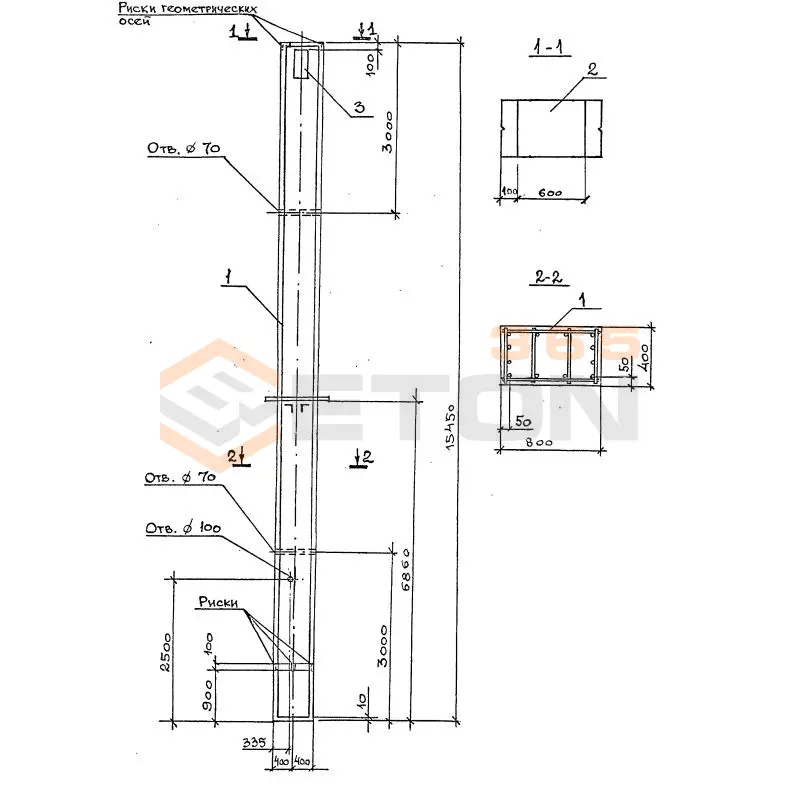 Колонны Серия 1.420.1-32 2КД 8-60(84)-1