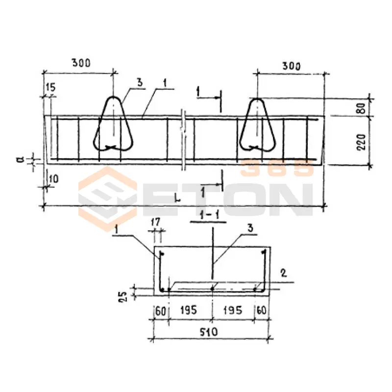 Перемычки плитные ПР Серия 1.138-10 2ПР 15-51-22-73 АVт