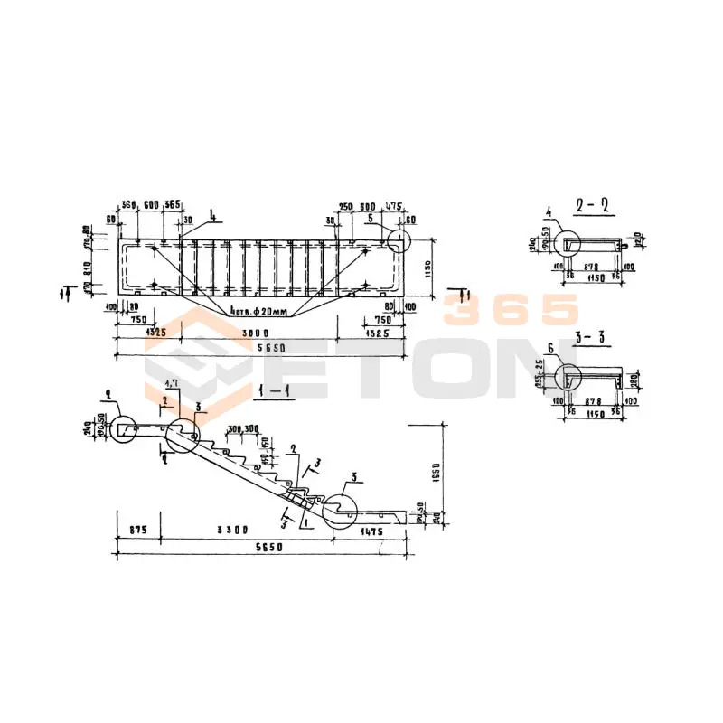 Лестничные марши Серия 1.020-1 ЛМ 57-14-17 (1.020-1)