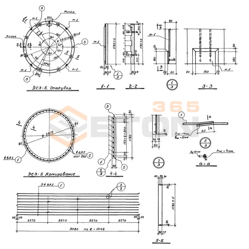Элементы стен Серия ИС 01-09 ЭС 3-5