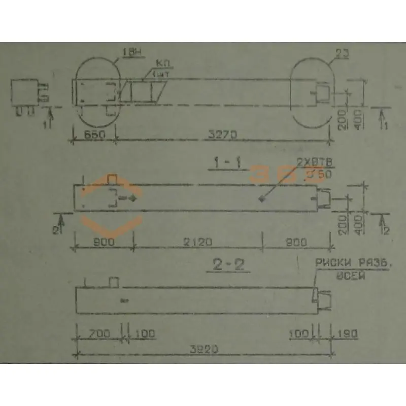 Колонны сечением 400х400 мм для зданий с высотами этажей 4,8 и 4,8 (6,0) м Серия 1.020.1-2с/89 5КВ 48-39-2 н