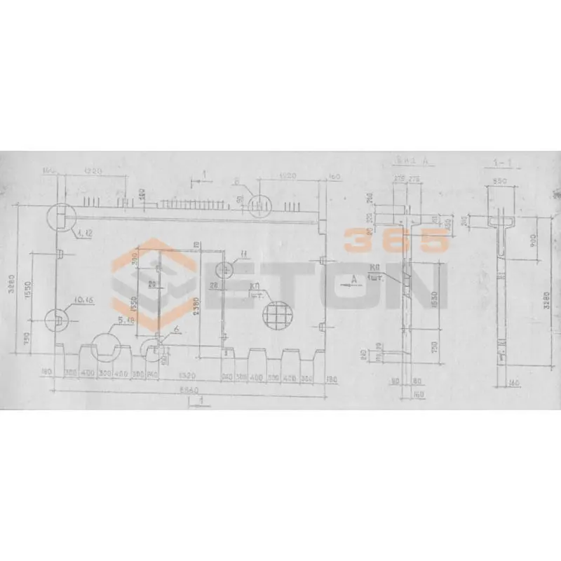 Диафрагмы жесткости Серия 1.020.1-2с/89 2Д 56-33-2-1 с