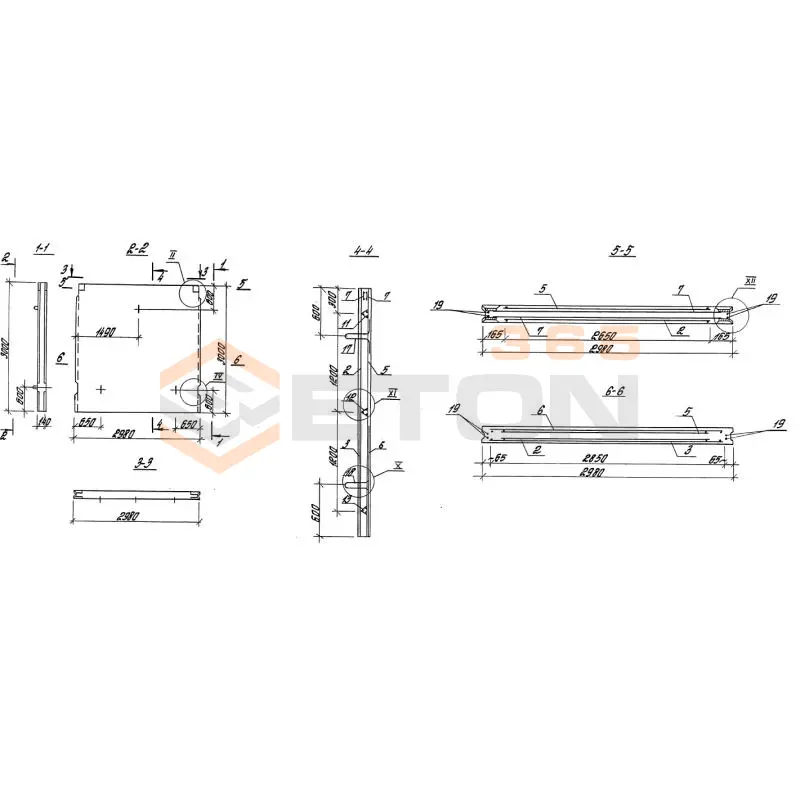 Панели стеновые плоские Серия 3.900.1-10 ПС 2-30 к