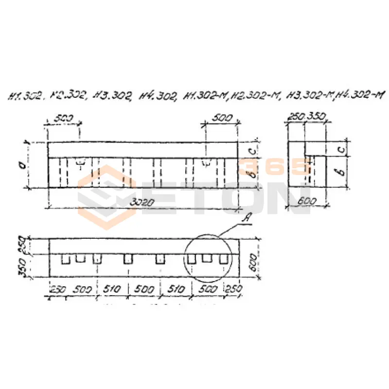 Блоки насадок Н серия 3.501.1-179.94 (3.501-107) Н 1-302