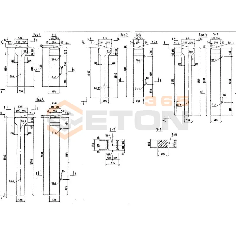 Колонны Альбом РК 1101-87 К 36