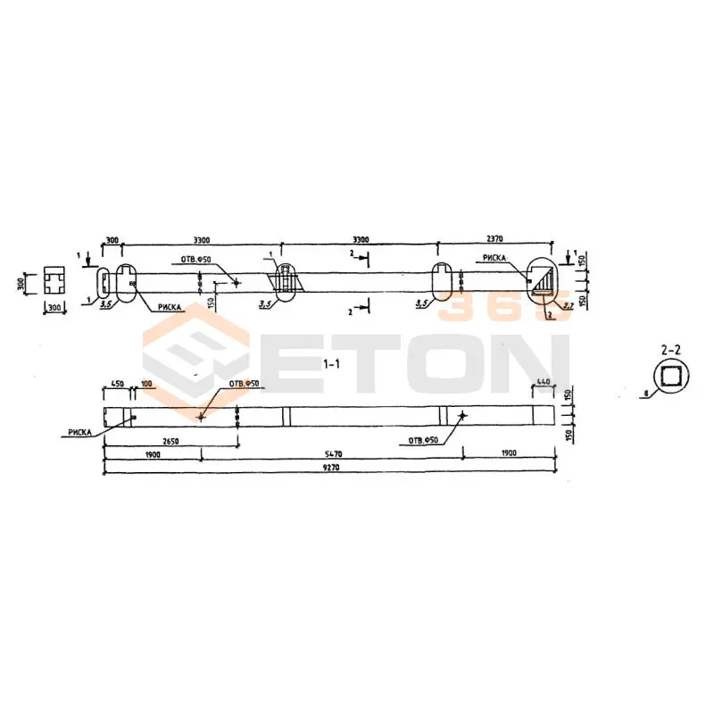 Колонны Серия 1.220.1-3м КО3Т 3-33-30,3 (1.220.1-3м)