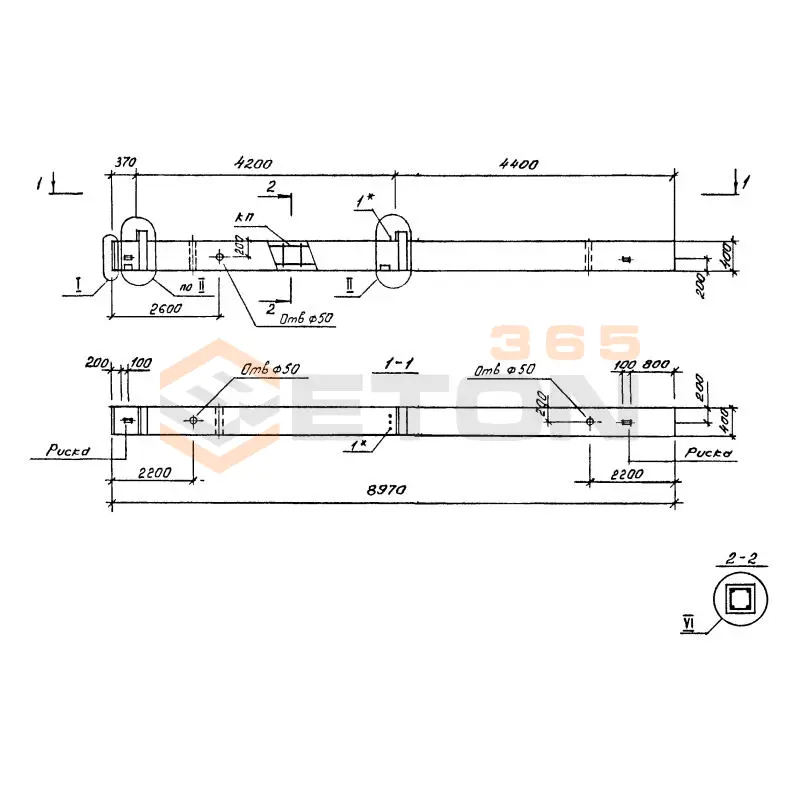 Колонны Серия 1.020.1-4 2КБД 42-42-4-32-00