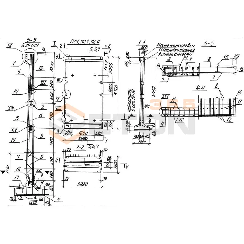 Панели стеновые Серия 3.900.1-10 ПСП 54 б2 ш1