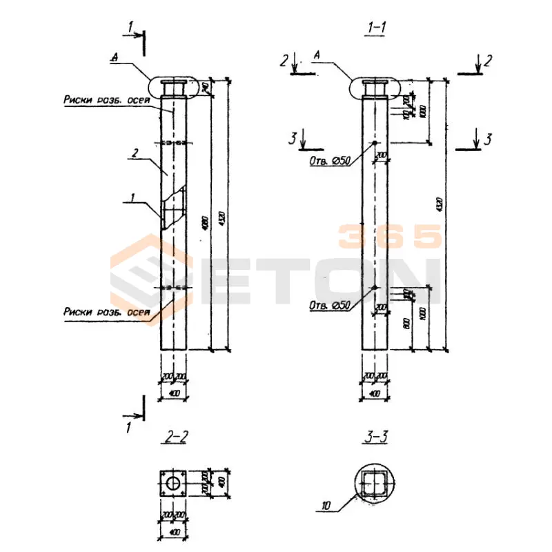 Колонны Серия Б1.020.1-7 1КБ 4-33-32 (Б1.020.1-7)