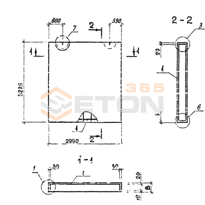 Панели однослойные самонесущие Серия 1.232.1-8 ПСС 30-33-3,5 п (1.232.1-8)