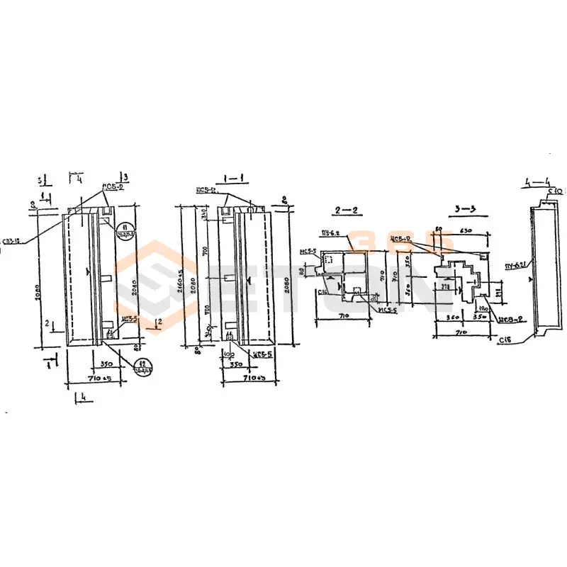 Панели наружных стен Серия 1.232 КЛ-2 НУ 6-21-35 (1.232 КЛ-2)